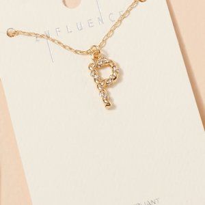 LETTER "P" NECKLACE